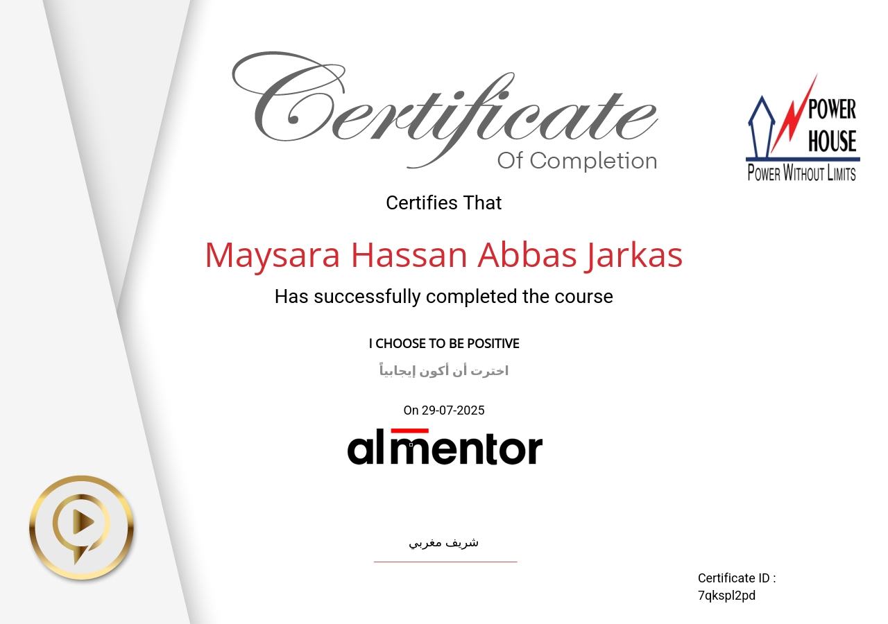 اخترت أن أكون إيجابيًا