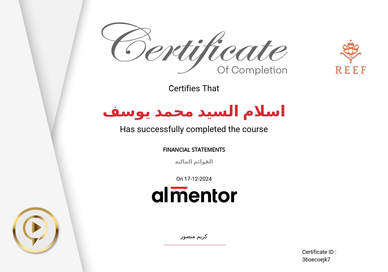 القوائم المالية