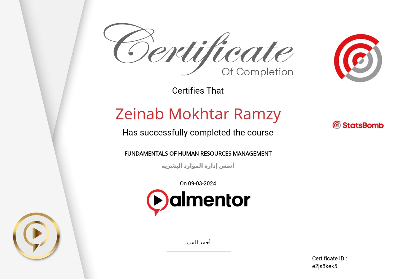 مبادئ وأساسيات إدارة الموارد البشرية HR Management