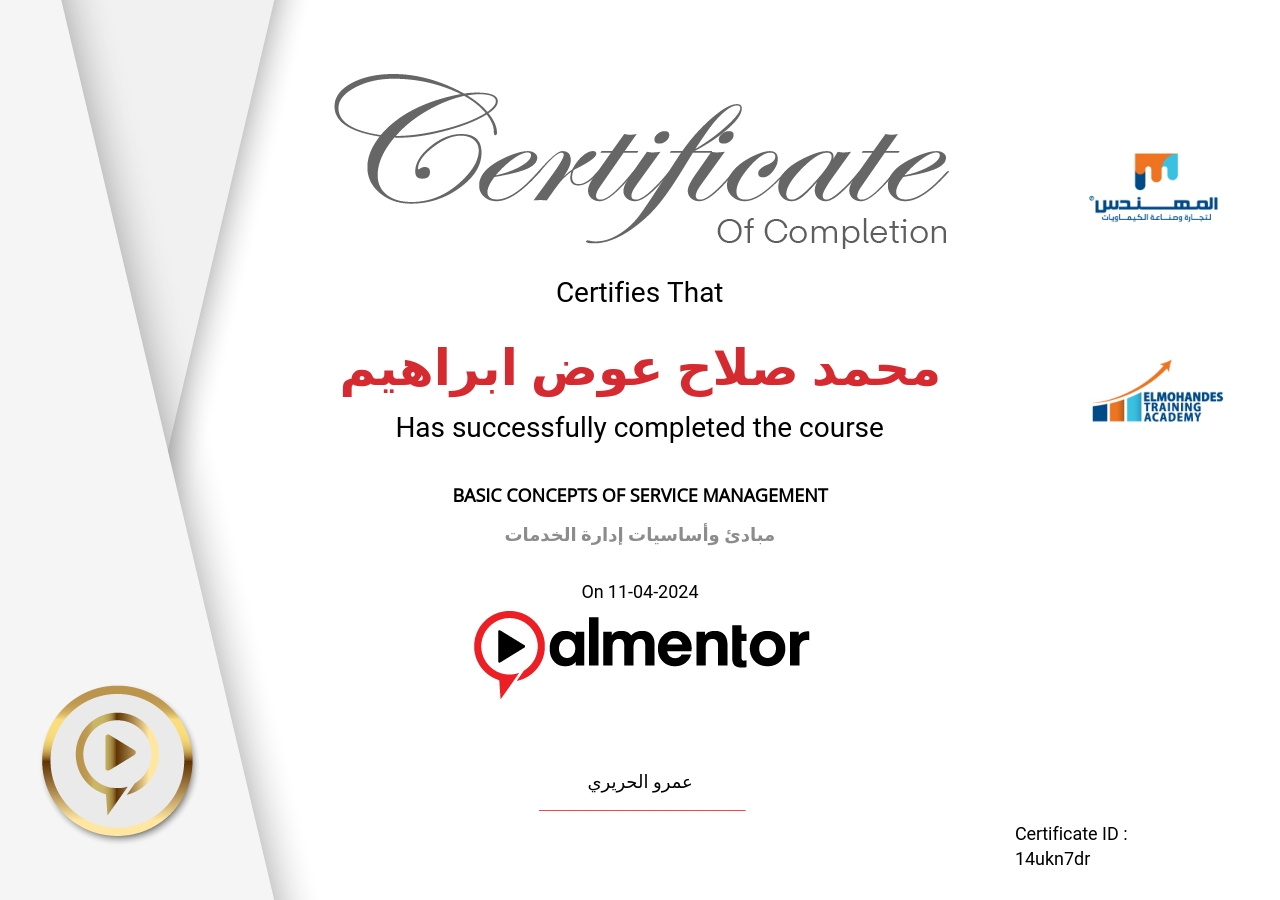 مبادئ وأساسيات إدارة الخدمات