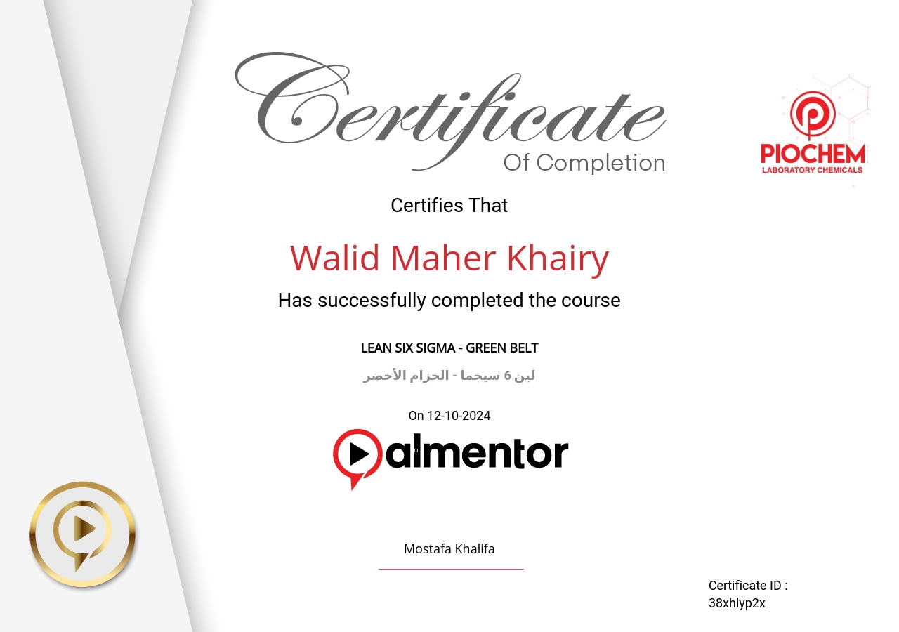 لين 6 سيجما - الحزام الأخضر