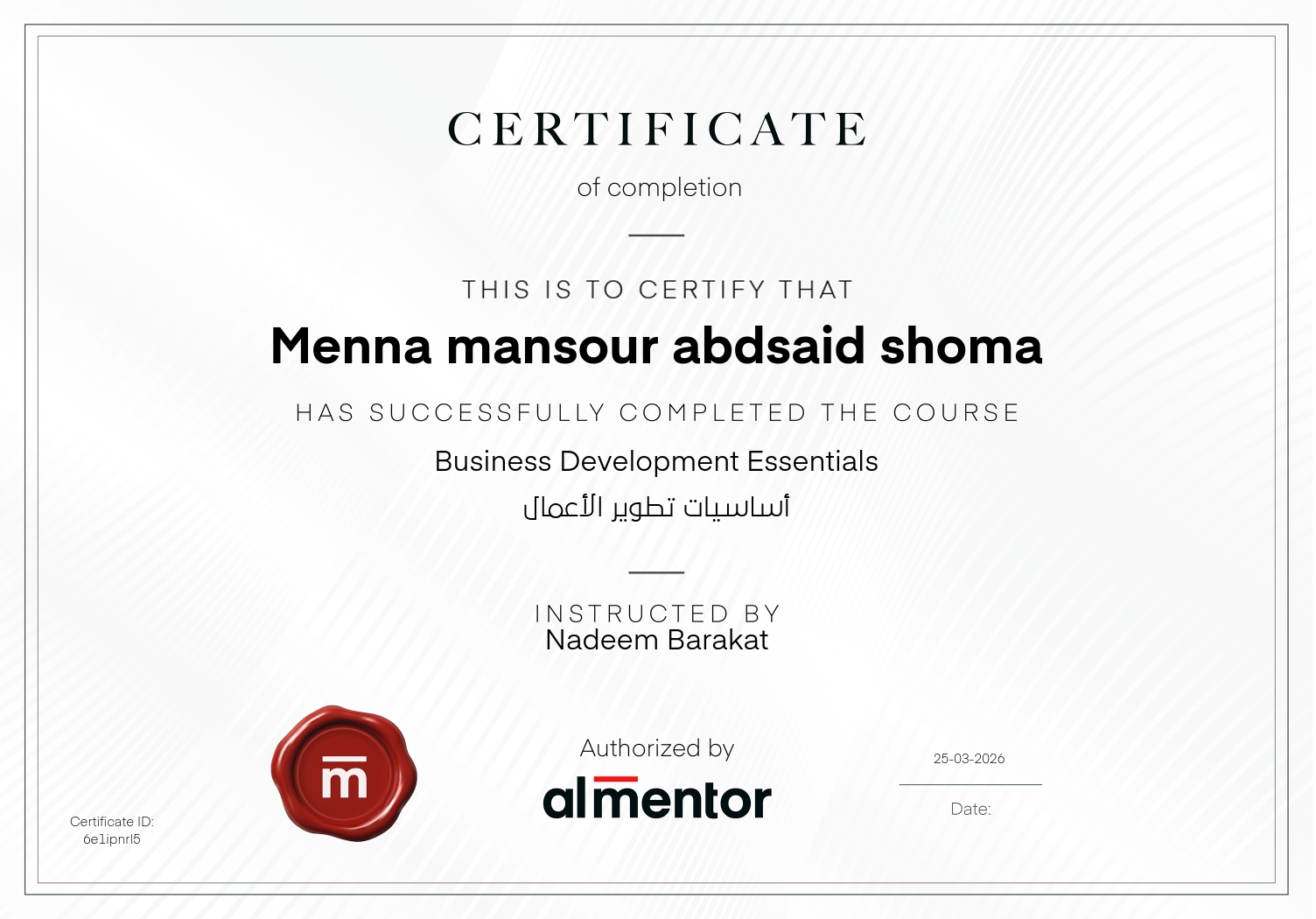 أساسيات تطوير الأعمال