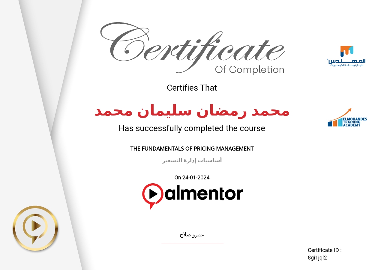 أساسيات إدارة التسعير