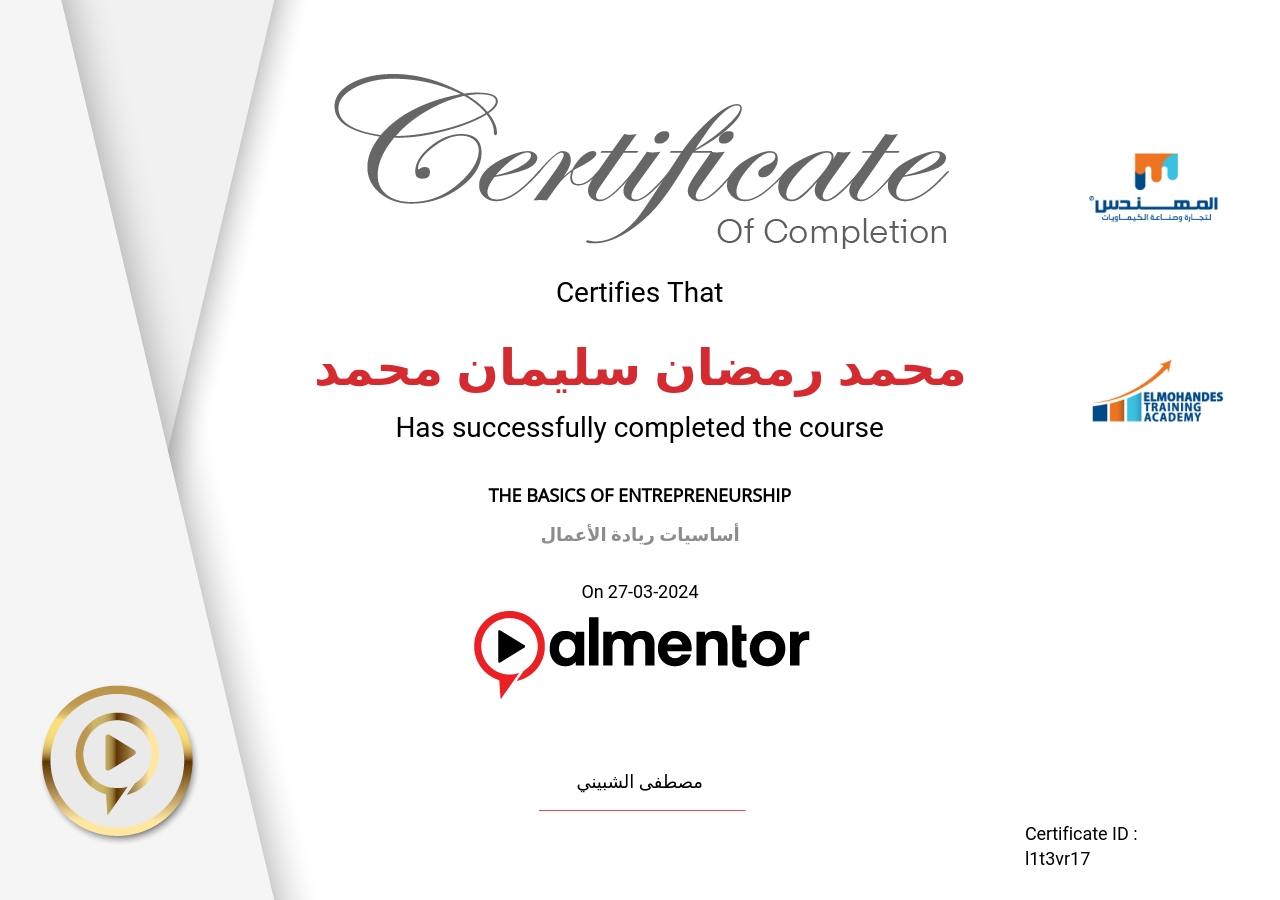 أساسيات ريادة الأعمال