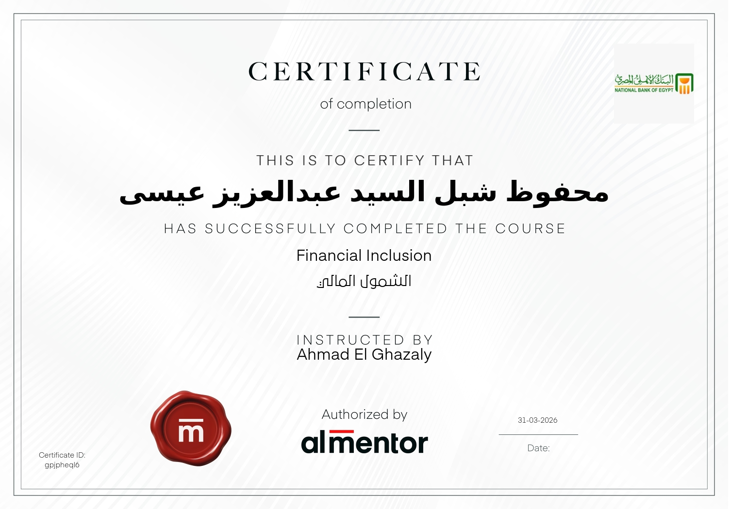 الشمول المالي