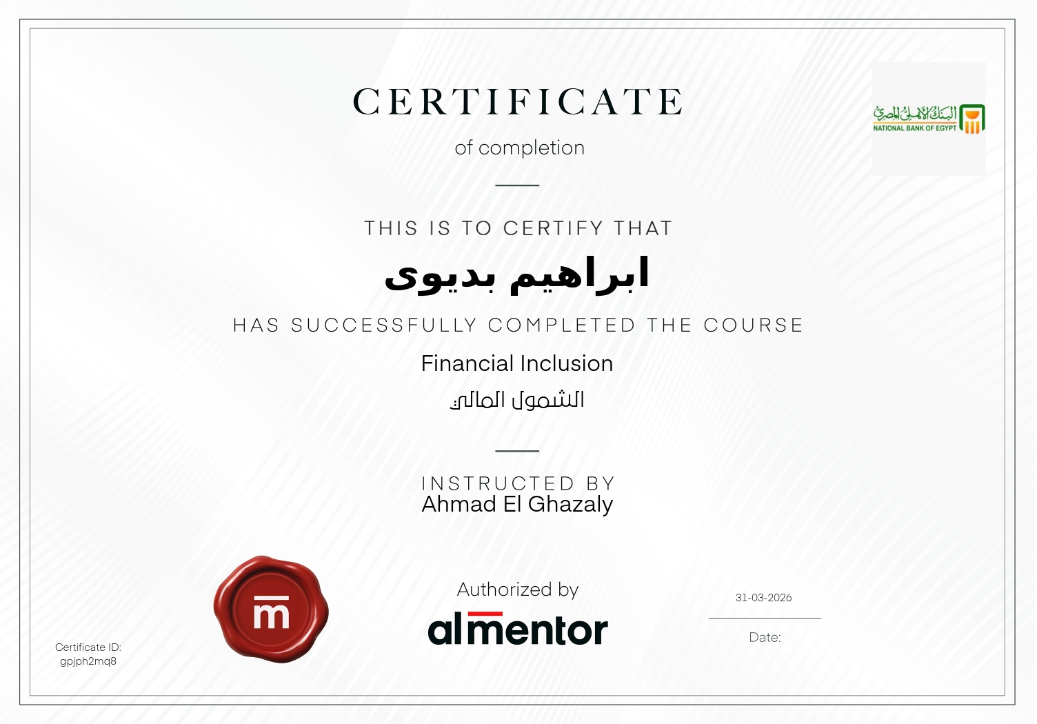 الشمول المالي