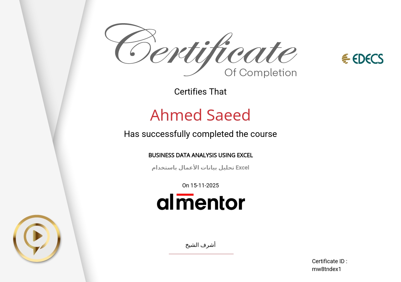 تحليل بيانات الأعمال باستخدام Excel