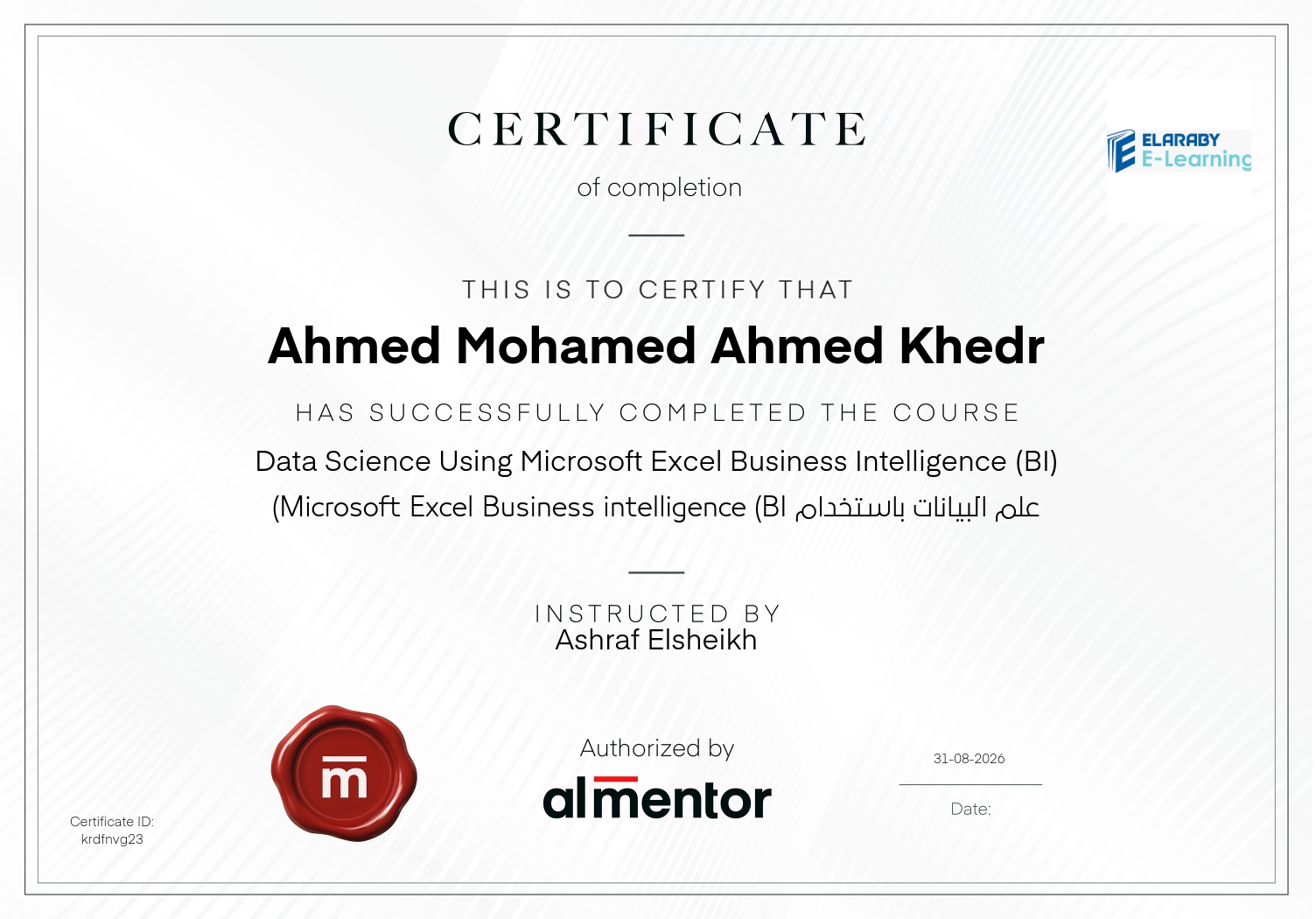 علم البيانات باستخدام Microsoft Excel Business intelligence (BI)