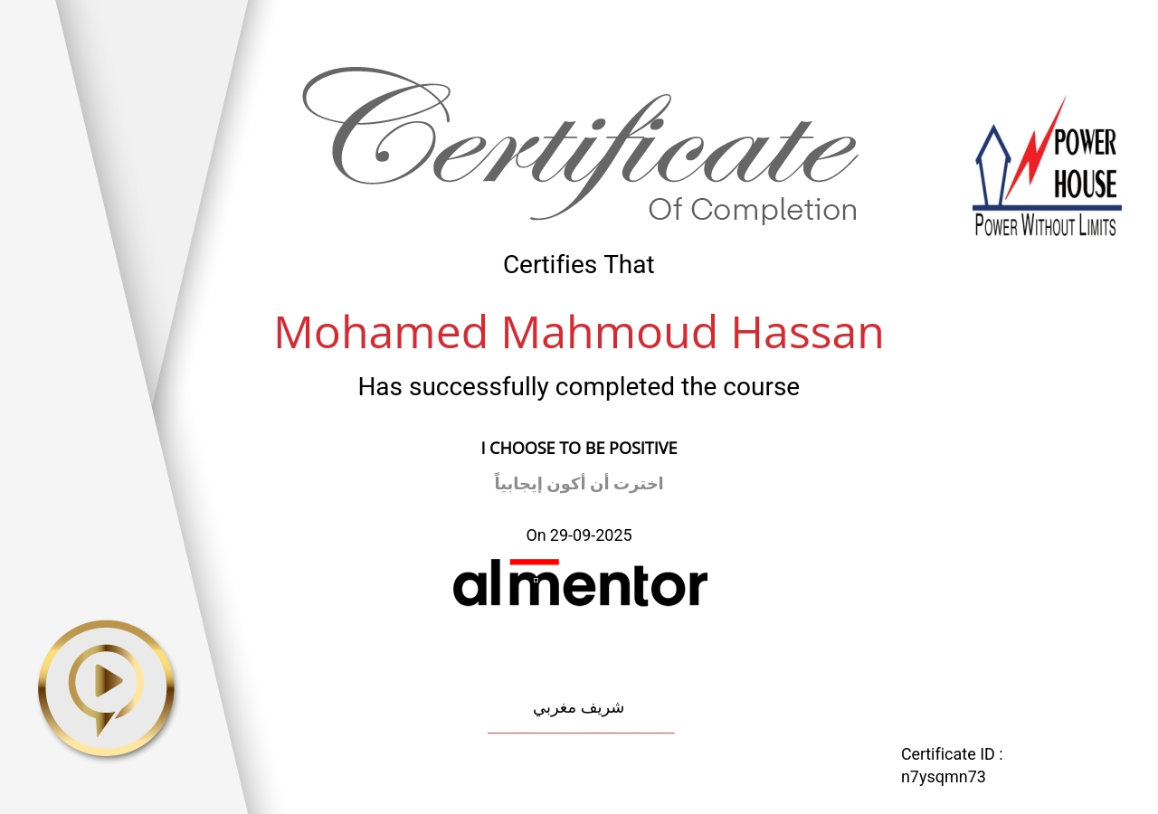 اخترت أن أكون إيجابيًا