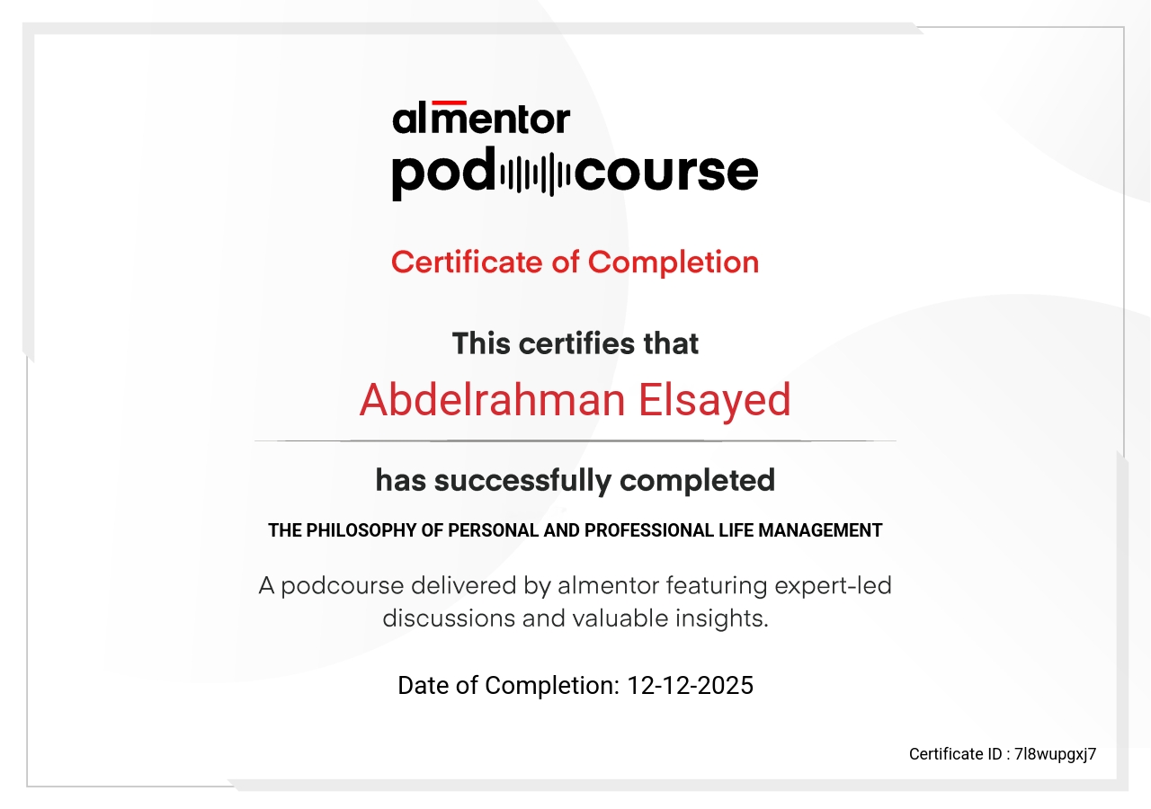 فلسفة إدارة الحياة الشخصية والعملية 