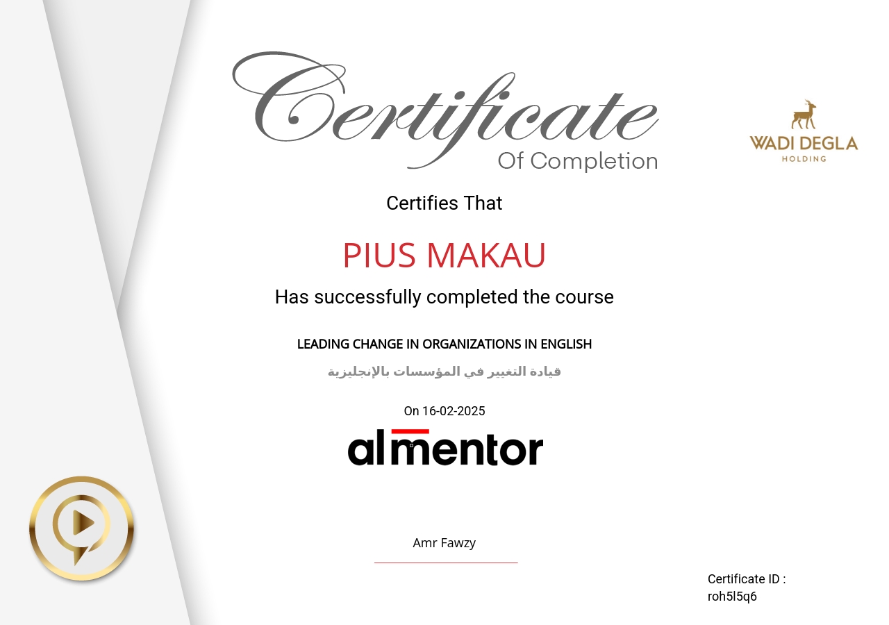 قيادة التغيير في المؤسسات بالإنجليزية