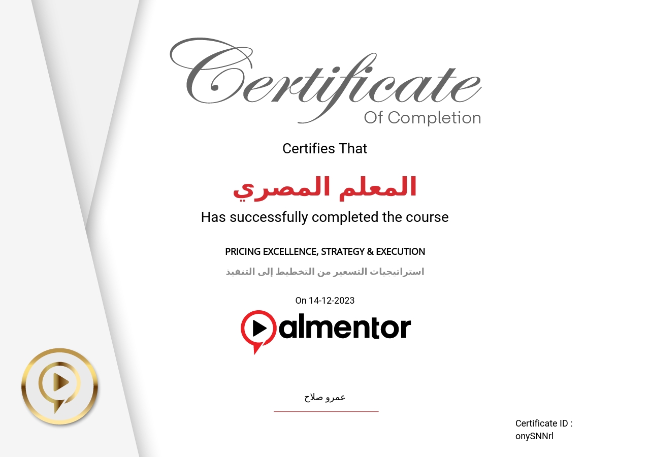 استراتيجيات التسعير من التخطيط إلى التنفيذ