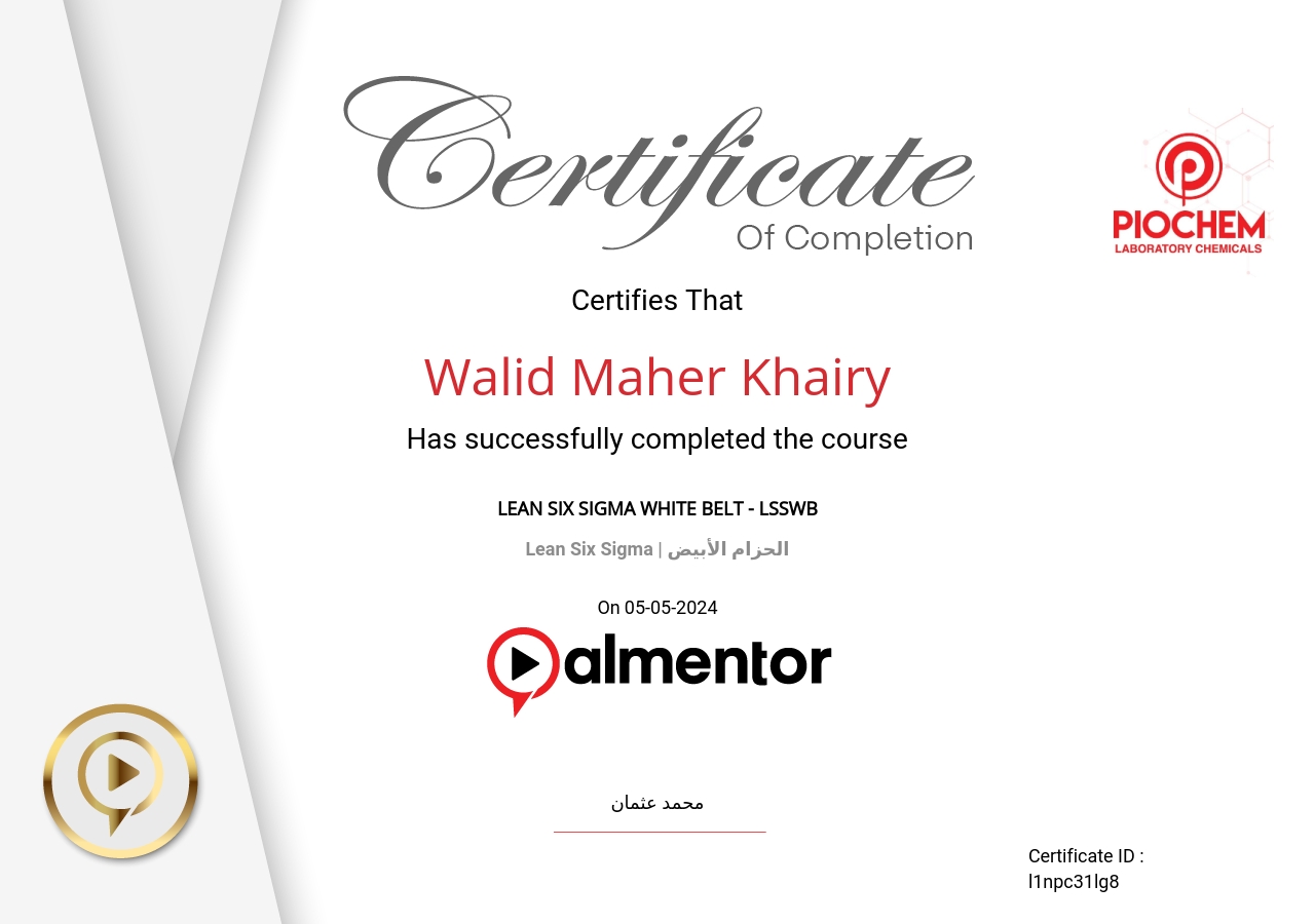 Lean Six Sigma | الحزام الأبيض