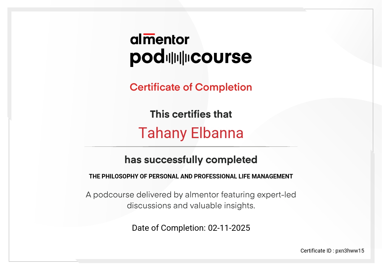 فلسفة إدارة الحياة الشخصية والعملية 