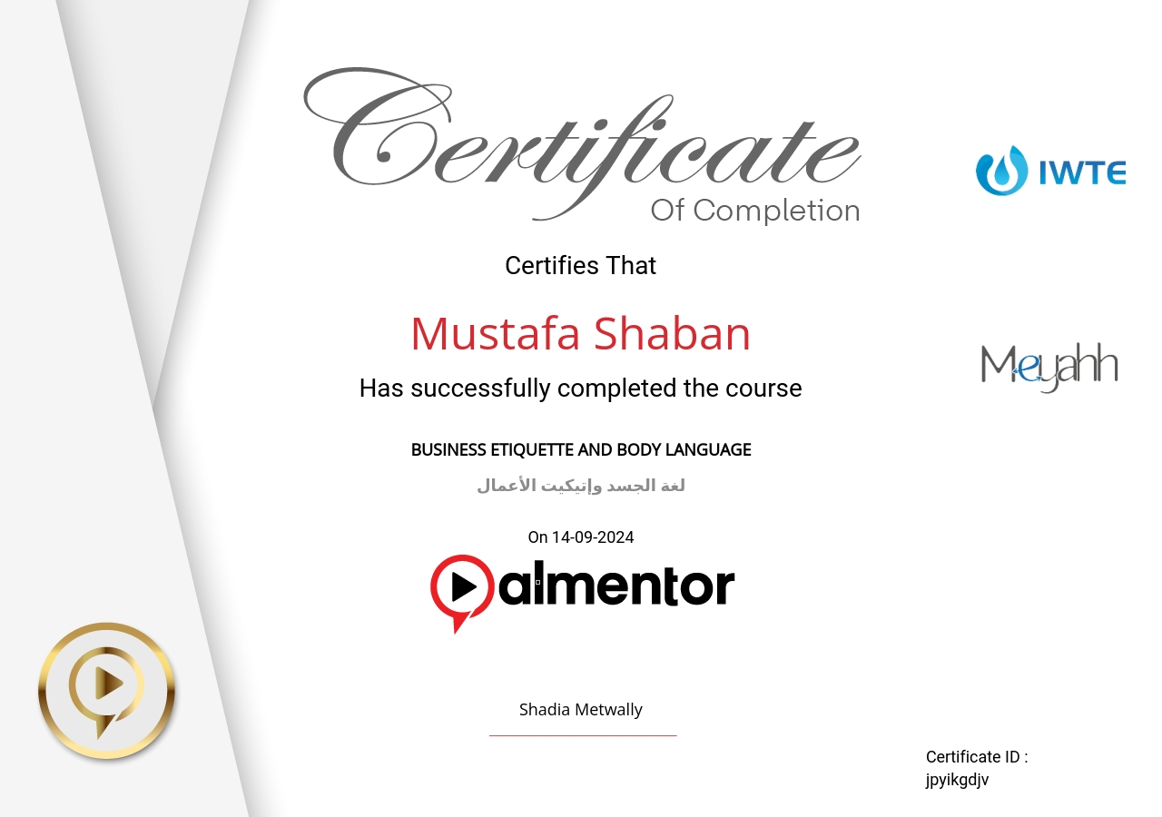 لغة الجسد وإتيكيت الأعمال