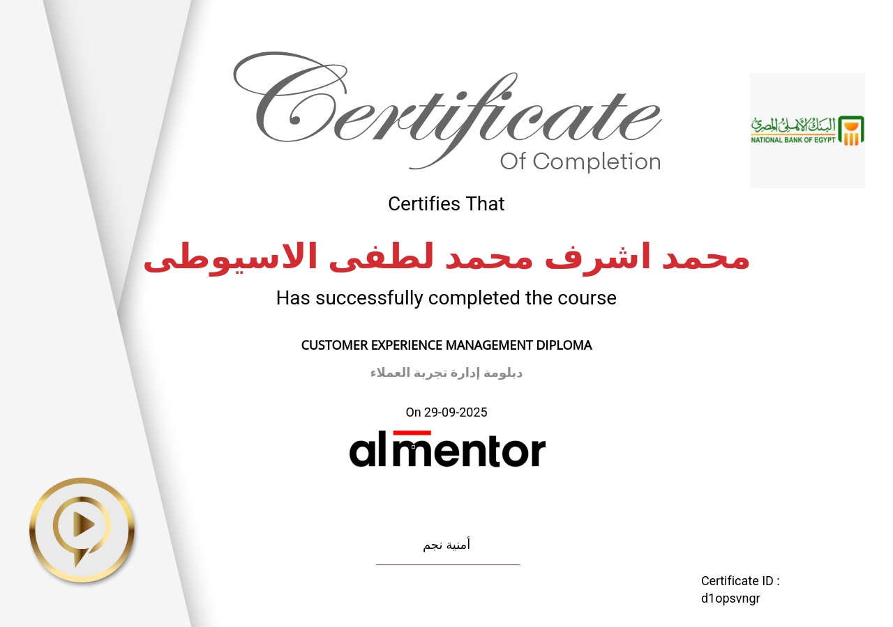 دبلومة إدارة تجربة العملاء