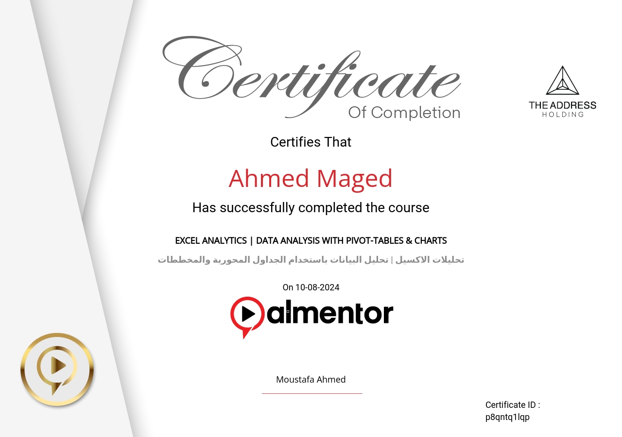 تحليلات الاكسيل | تحليل البيانات باستخدام الجداول المحورية والمخططات