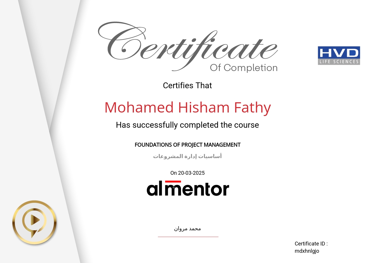 أساسيات إدارة المشروعات