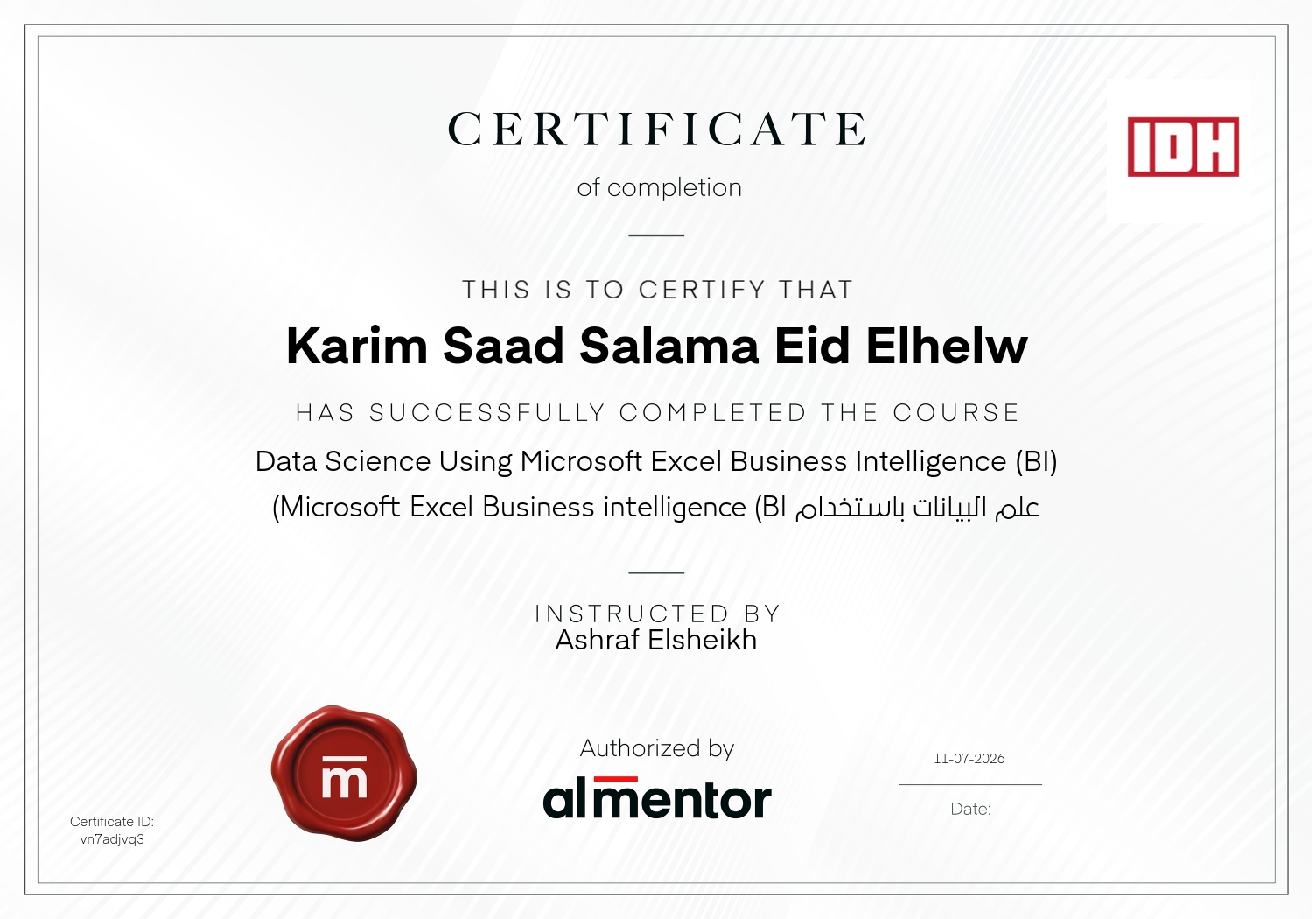 علم البيانات باستخدام Microsoft Excel Business intelligence (BI)