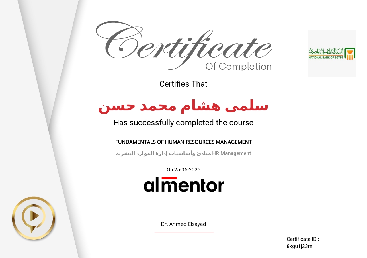 مبادئ وأساسيات إدارة الموارد البشرية HR Management