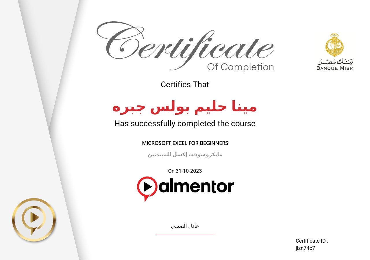 مايكروسوفت إكسل للمبتدئين