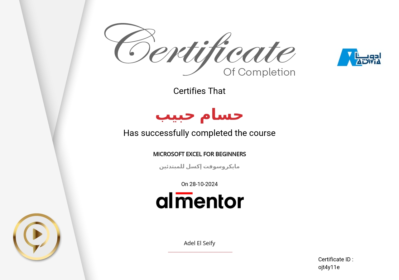 مايكروسوفت إكسل للمبتدئين