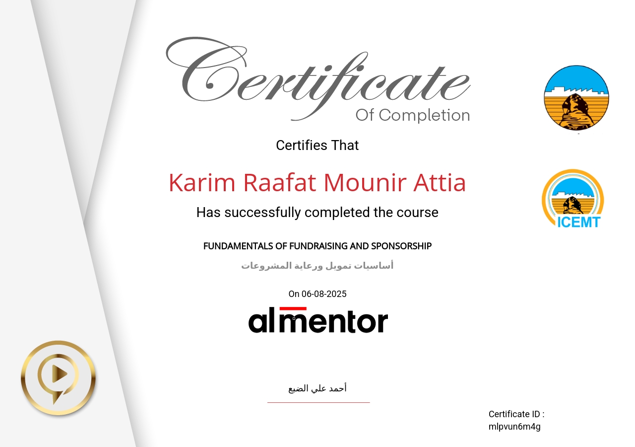 أساسيات تمويل ورعاية المشروعات