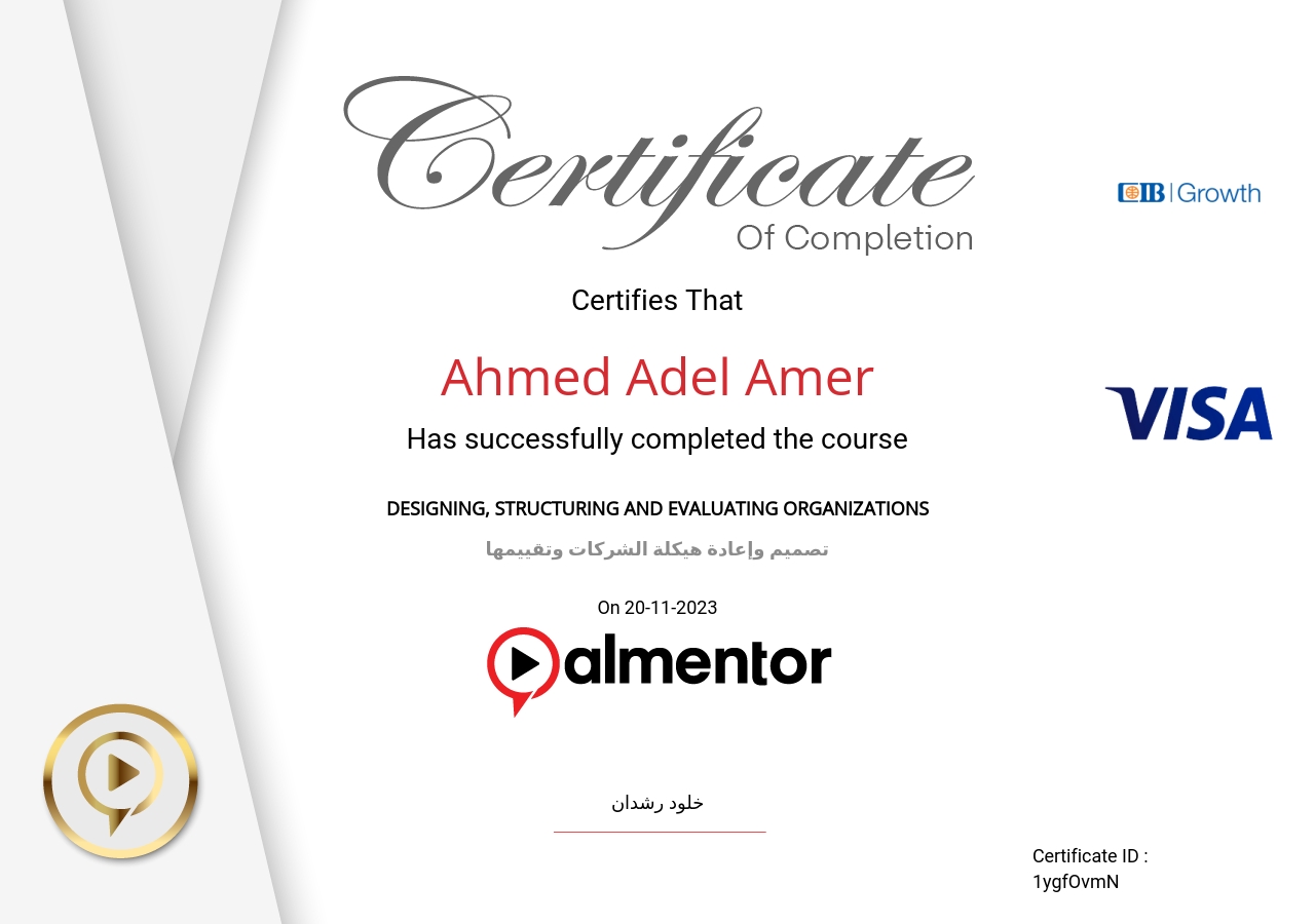 تصميم وإعادة هيكلة الشركات وتقييمها