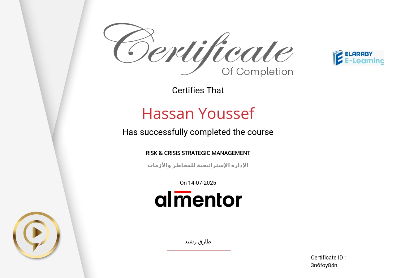 الإدارة الإستراتيجية للمخاطر والأزمات