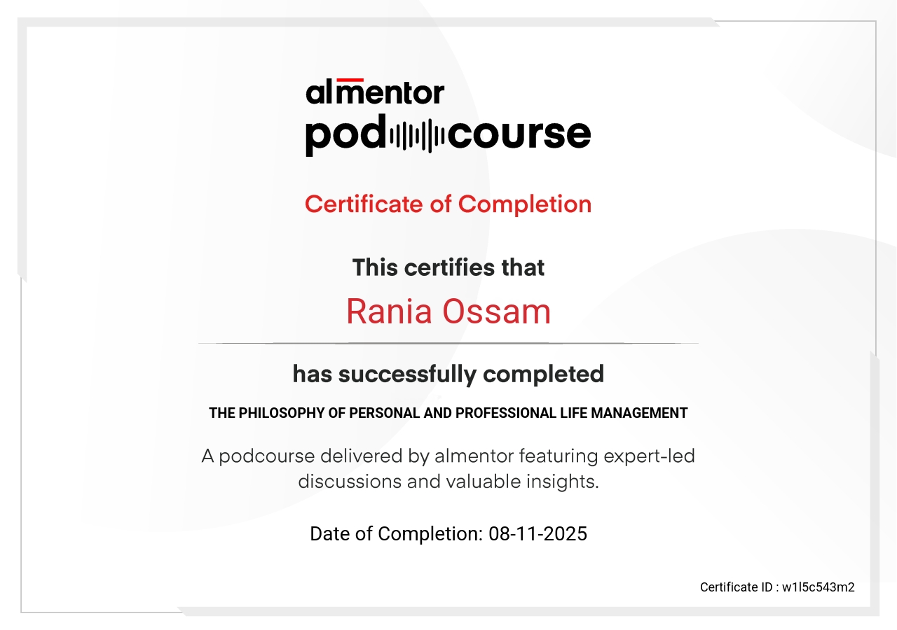 فلسفة إدارة الحياة الشخصية والعملية 