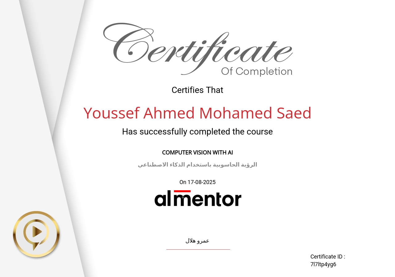 الرؤية الحاسوبية باستخدام الذكاء الاصطناعي